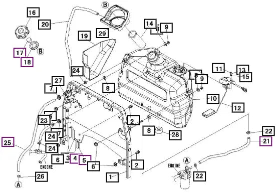 Mahindra Tractor Tank Cap Assy 14990108000 Mahindra Direct Parts