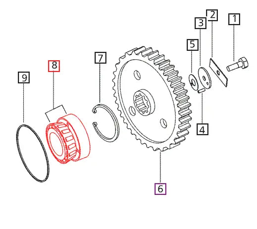 Mahindra Tractor Taper Roller Bearing 000031274B12 Mahindra Direct Parts