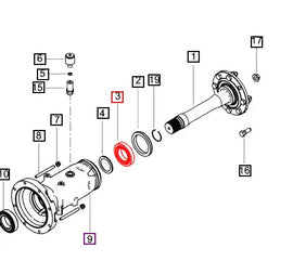 Mahindra Tractor Taper Roller Rear Axle Bearing 000012264P04 Mahindra Direct Parts