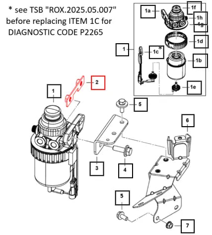 Mahindra Tractor Tapping Plate Fuel Filter Tr4 1001AUA00140N Mahindra Direct Parts