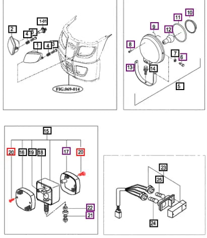Mahindra Tractor Tapping Screw (spec.m4x20) (fo) V1902604020 Mahindra Direct Parts