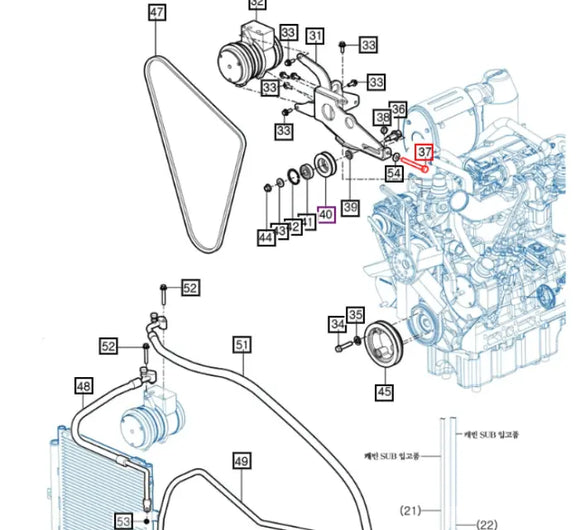 Mahindra Tractor Tension Bolt W2004610090 Mahindra