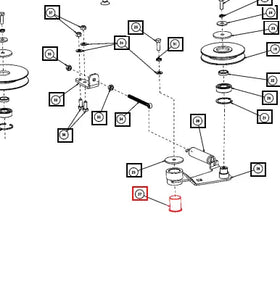 Mahindra Tractor Tensioner Frame Bearing CNSX09D00150N Mahindra Direct Parts