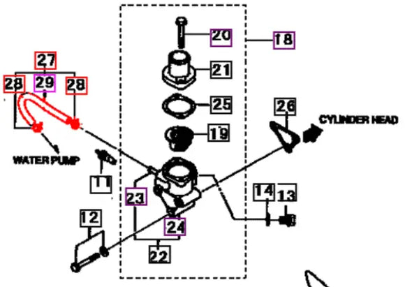 Mahindra Tractor Thermostat Bypass Hose 31A4605010 Mahindra Direct Parts