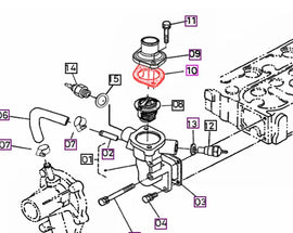 Mahindra Tractor Thermostat Gasket HT19060000A4 Mahindra Direct Parts