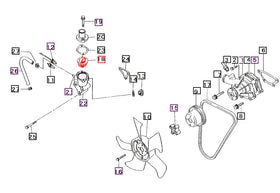 Mahindra Tractor Thermostat MD001370 Mahindra Direct Parts