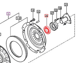 Mahindra Tractor Throwout / Release Bearing 18001200040 Mahindra Direct Parts