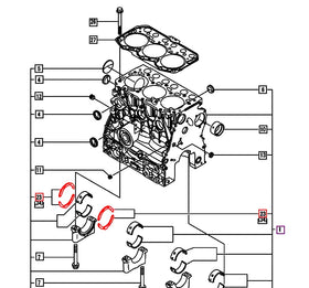 Mahindra Tractor Thrust Bearing Set 119717-02930 Mahindra Direct Parts