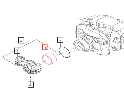 Mahindra Tractor Thrust Bushing 006506222C1 Mahindra Direct Parts