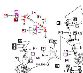 Mahindra Tractor Tie Rod Assembly 19642131AG0 Mahindra Direct Parts