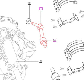 Mahindra Tractor Tie Rod Assembly E007603354D92 Mahindra Direct Parts
