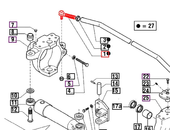 Mahindra Tractor Tie Rod End Ball Joint LH/RH 006500359C1 Mahindra Direct Parts