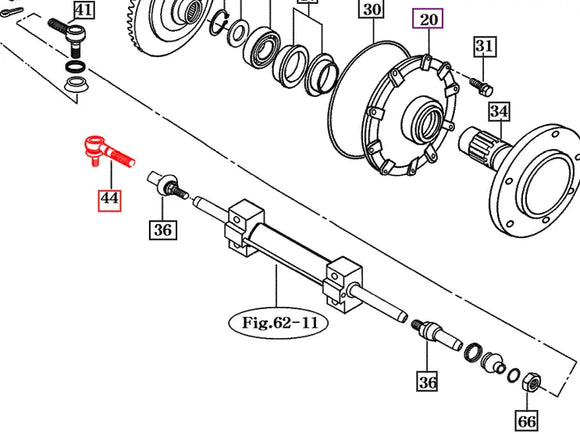 Mahindra Tractor Tie Rod End Right Hand RH 15264363200 Mahindra Direct Parts