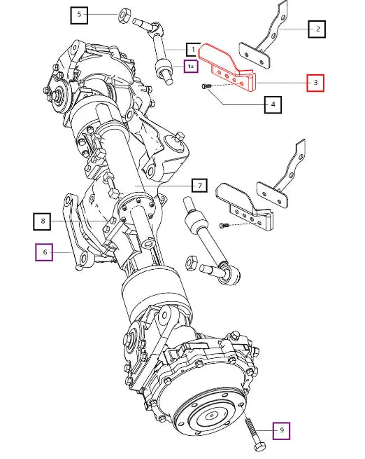 Mahindra Tractor Tie Rod Guard E007608221B1 Mahindra Direct Parts