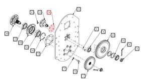 Mahindra Tractor Tiller Gasket Idler Pin CKSX09F00060N-FM Mahindra Direct Parts