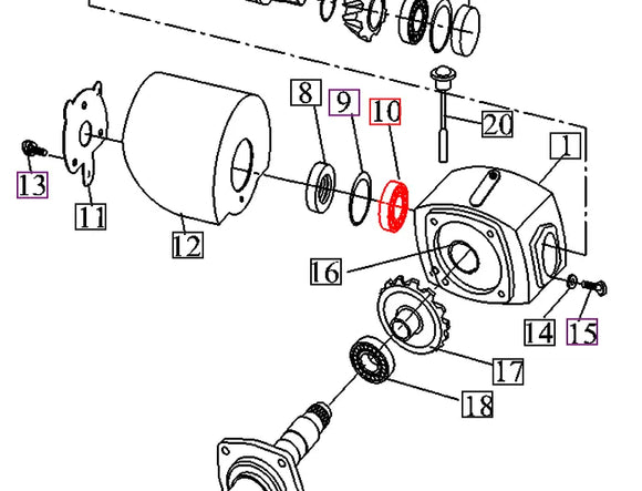 Mahindra Tractor Tiller Transmission Case Bearing ANS121006007 Mahindra Direct Parts