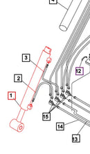 Mahindra Tractor Tilt Cylinder LH/RH KMW31502148 Mahindra Direct Parts
