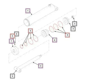Mahindra Tractor Tilt Cylinder Seal Kit Mahindra Direct Parts