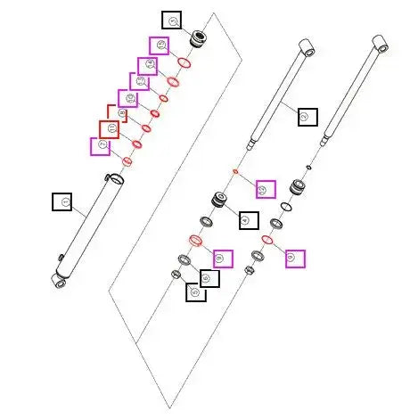 Mahindra Tractor Tilt Cylinder Seal Kit Mahindra Direct Parts