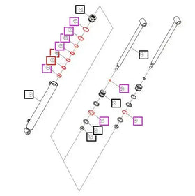 Mahindra Tractor Tilt Cylinder Seal Kit Mahindra Direct Parts