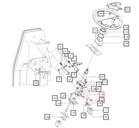 Mahindra Tractor Tilt Steering Gas Cylinder E007601618D91 Mahindra