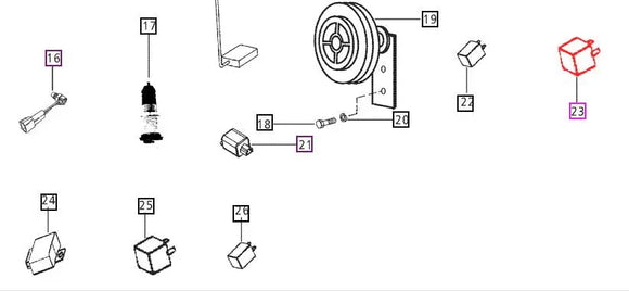 Mahindra Tractor Timer Relay E007701157B91 Mahindra Direct Parts