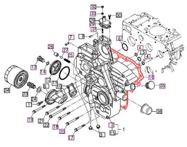 Mahindra Tractor Timing Cover Gasket for 10 Series Mahindra