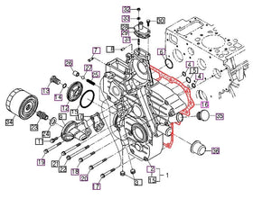 Mahindra Tractor Timing Cover Gasket for 10 Series Mahindra