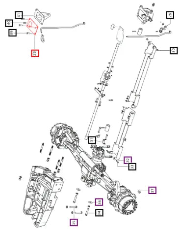 Mahindra Tractor Top Cover 4wd Lever E007604475D1 Mahindra Direct Parts