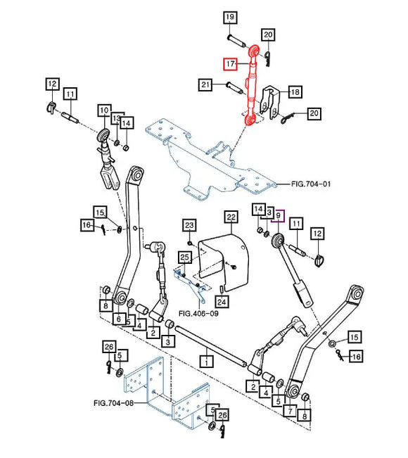Mahindra Tractor Top Link 11615206000 Mahindra Direct Parts