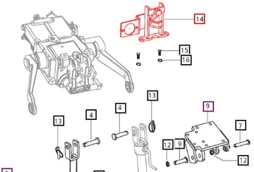 Mahindra Tractor Top Link Hanger E007604151D91 Mahindra Direct Parts