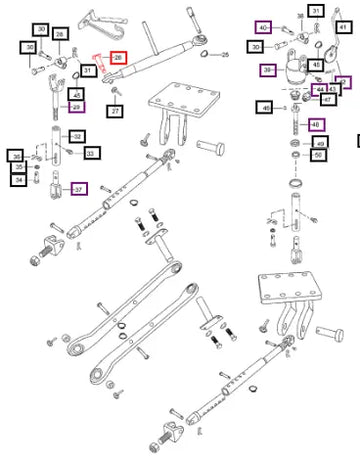 Mahindra Tractor Top Link Pin Cpte 007200210C91 Mahindra Direct Parts