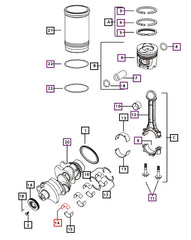Mahindra Tractor Upper Main Bearing Engine 006004887F1