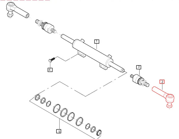 Mahindra Tractor Traction Rod / Tie Rod End LH / RH 006506211C1 Mahindra Direct Parts