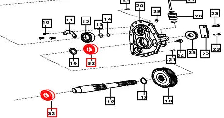 Mahindra Tractor Transmission Bearing 000016299P04 Mahindra Direct Parts