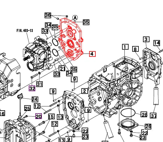 Mahindra Tractor Transmission Bearing Case 19481702AG0 Mahindra Direct Parts