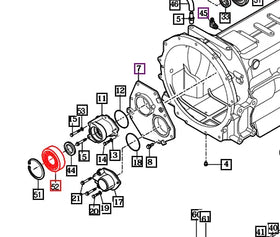 Mahindra Tractor Transmission Bearing V6001506008 Mahindra Direct Parts