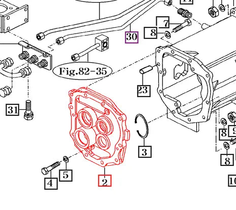 Mahindra Tractor Transmission Case Spacer 14572200024M Mahindra Direct Parts
