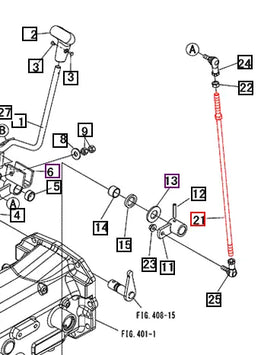 Mahindra Tractor Transmission Control Rod 19487733000 Mahindra Direct Parts
