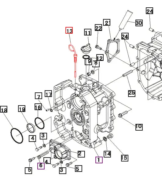 Mahindra Tractor Transmission Dipstick 19591381000 Mahindra Direct Parts