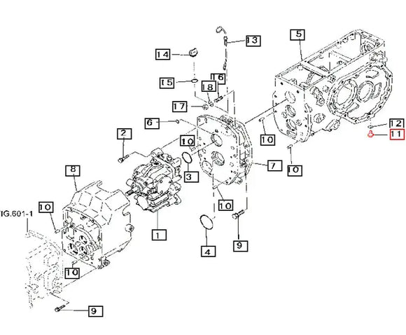 Mahindra Tractor Transmission Drain Plug F500016000 Mahindra