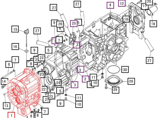 Mahindra Tractor Transmission Housing 19451401AG0 Mahindra Direct Parts