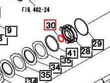 Mahindra Tractor Transmission Piston O-ring 19451494140 Mahindra Direct Parts