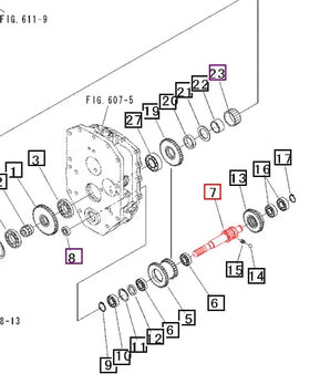 Mahindra Tractor Transmission Shaft 19571345000 Mahindra Direct Parts