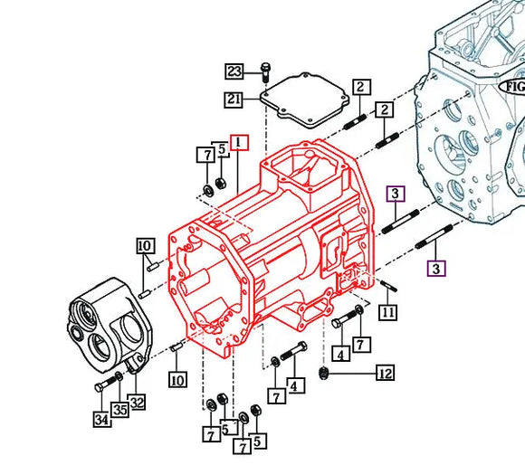 Mahindra Tractor Transmission Spacer Case 17972300011M Mahindra Direct Parts
