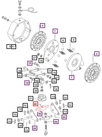 Mahindra Tractor Trunion Round Linkage 005557156R1 Mahindra Direct Parts