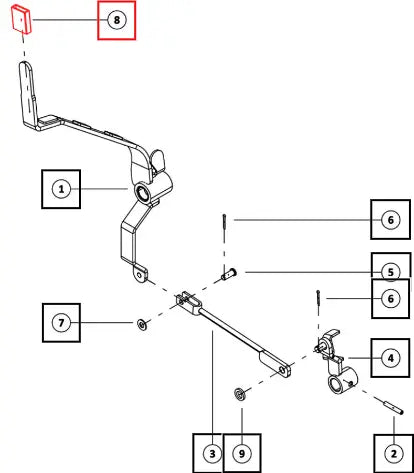 Mahindra Tractor Tube Pto Lever 008024816N01 Mahindra Direct Parts