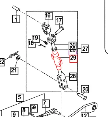 Mahindra Tractor Turnbuckle Comp 14725143820 Mahindra Direct Parts