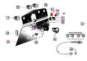 Mahindra Tractor Two Way Flasher Switch 001127909R91 Mahindra Direct Parts