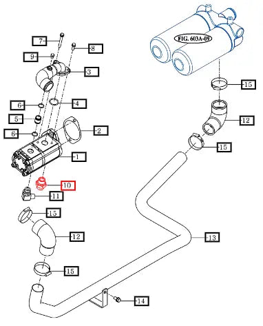 Mahindra Tractor Union, Pf3/4 M28 Hex, B=36 19025140060 Mahindra Direct Parts